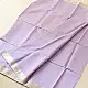 buy Handloom Silver Zari Border Maheshwari Silk Saree ~ Purple