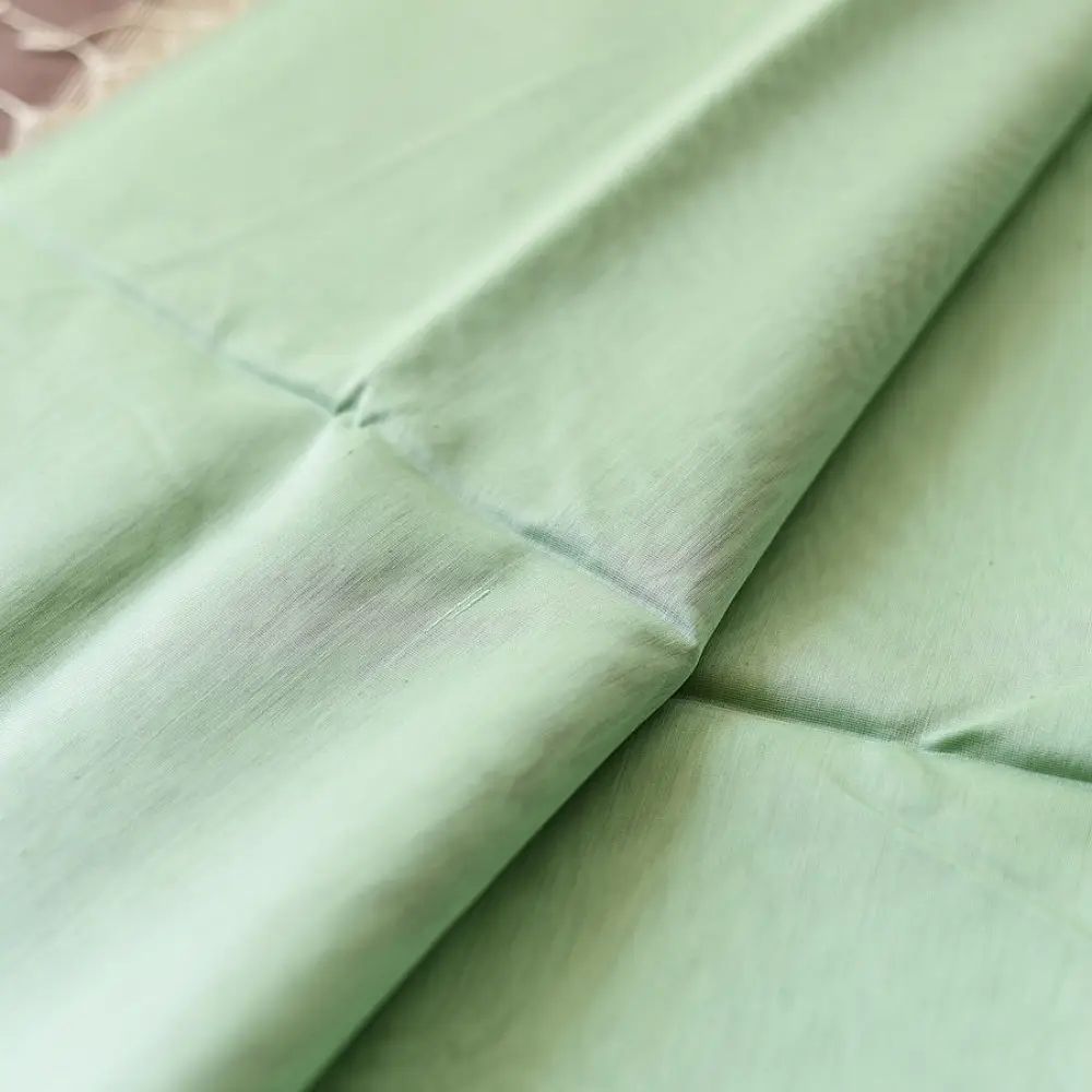 buy Zari Border Maheshwari Silk Pistachio Green Handloom Saree
