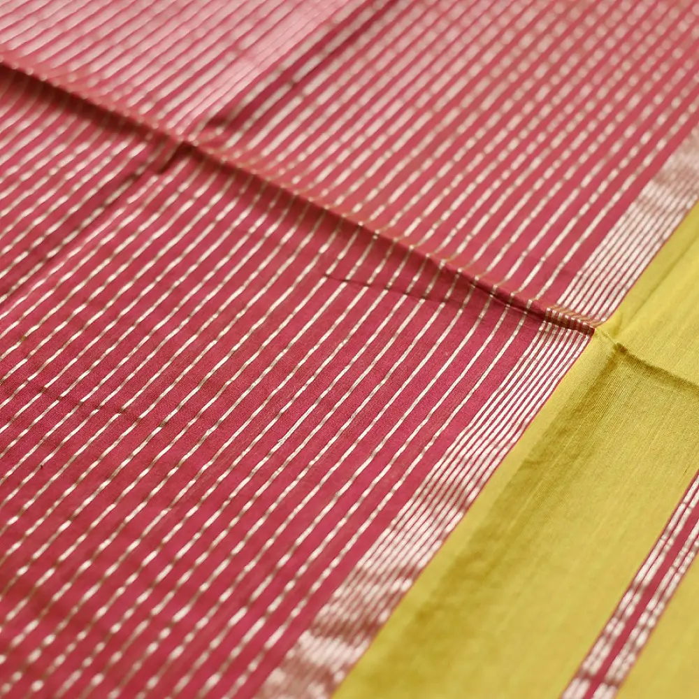 buy Handloom Maheshwari Silk limon Saree