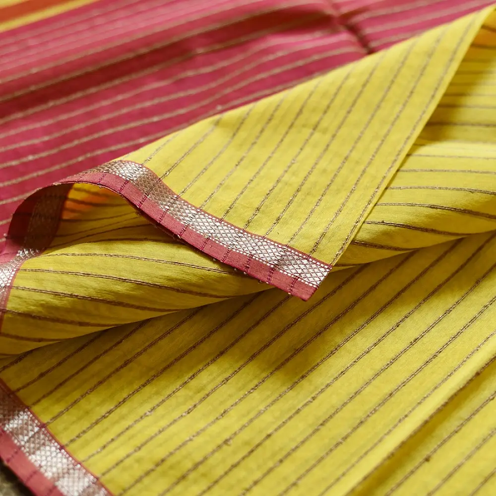 buy Handloom Maheshwari Silk limon Saree
