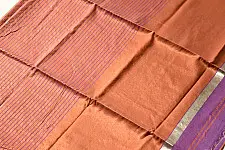 Iris ~ Maheshwari Handloom | Allover Zari Stripe Saree