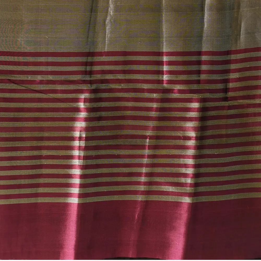 shop Maheshwari Silk Dress Material (Top & Dupatta) - Rani Pink & Silver zari
