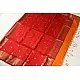 buy Handwoven Maheshwari silk sareeHandwoven Maheshwari Butta Saree - Yellow With Red Pallu