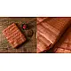buy Handwoven Maheshwari silk sareeHandwoven Maheshwari Silk Saree With Zari Border - Rose Gold Color