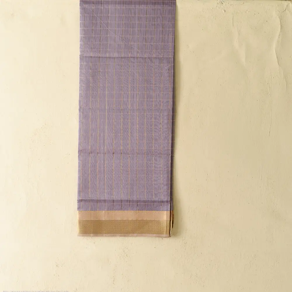 shop Maheshwari Silk Top & Dupatta lavender coloir