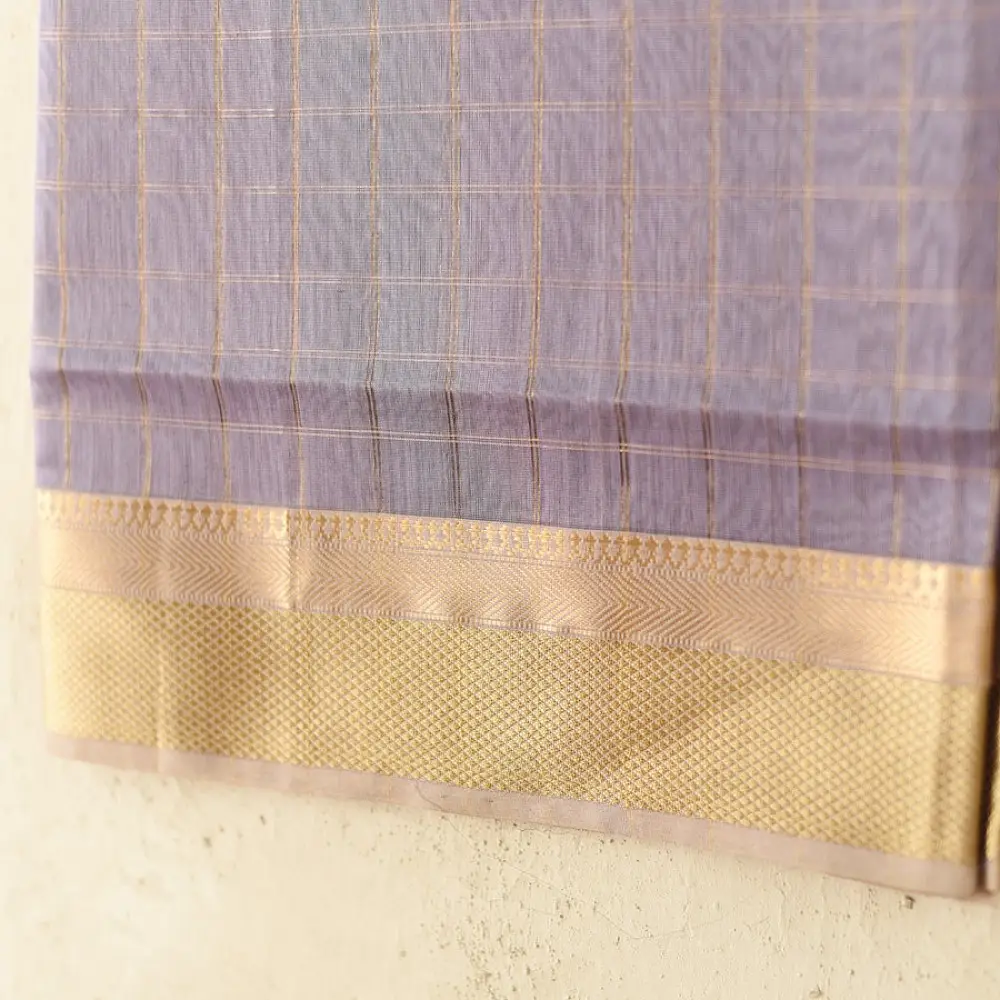 shop Maheshwari Silk Top & Dupatta lavender coloir