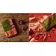 buy Handwoven Maheshwari Saree Green with Red Pallu