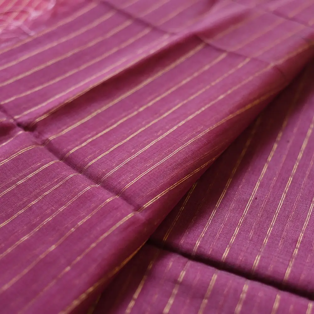 buy Handloom Indian Rose Maheshwari Silk Saree with Heavy Zari Border