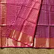 buy Handloom Indian Rose Maheshwari Silk Saree with Heavy Zari Border