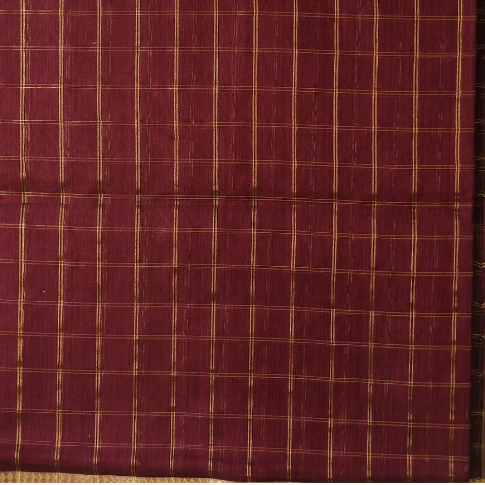 Maheshwari dress material in Maroon colour