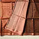 shop All over Zari Stripe Saree - Copper Brown