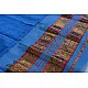 shop maheshwari cotton silk blue saree with zari border