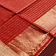 buy Handloom  Wine Maheshwari Silk Saree with Heavy Zari Border