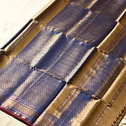 Pavitra . पवित्रा | Handloom Maheshwari Silk & Allover Zari Saree (Zari Brocade)