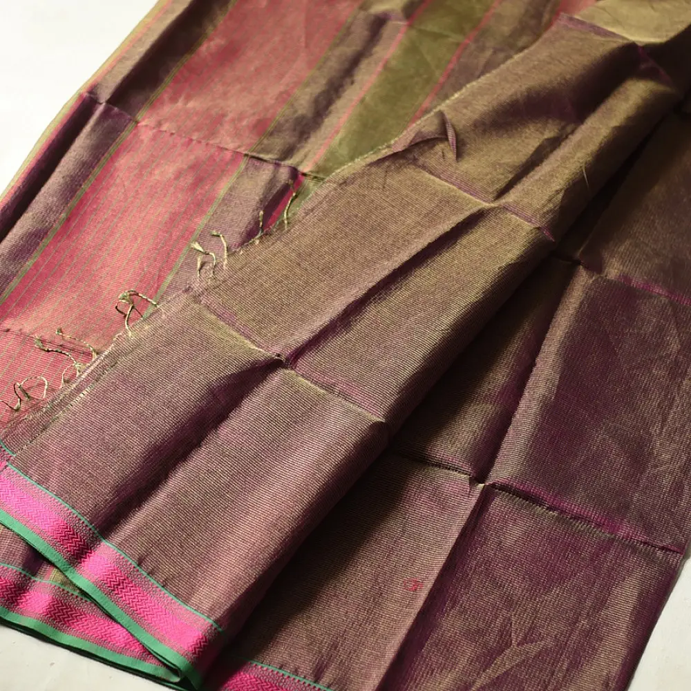 shop  Maheshwari Handloom | Resham Border Zari Checks Saree