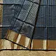 buy Handloom Maheshwari Silk Saree in  Dark teal colour