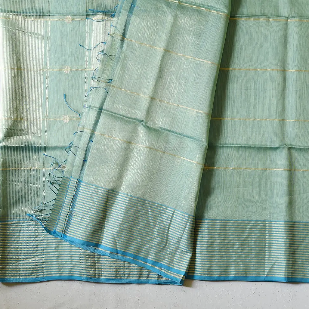 Summer colour Handloom Maheshwari Silk Saree