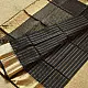 buy Handloom Maheshwari Silk  Black Saree 