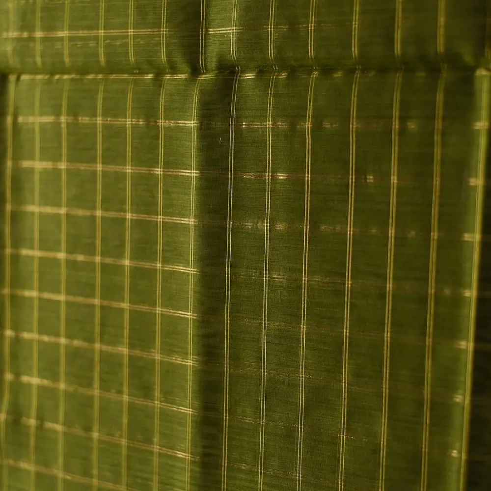 shop Maheshwari Handloom Dress Material (Top & Dupatta) - Perrot Green