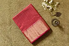 Pavitra .Handloom Maheshwari Silk Saree | Heavy Zari Border