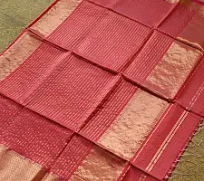 Pavitra .Handloom Maheshwari Silk Saree | Heavy Zari Border