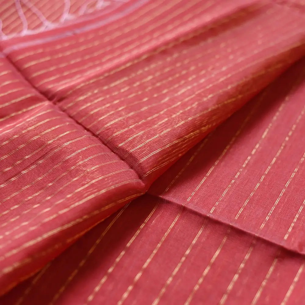 buy Handloom Maheshwari Silk Saree | Heavy Zari Border
