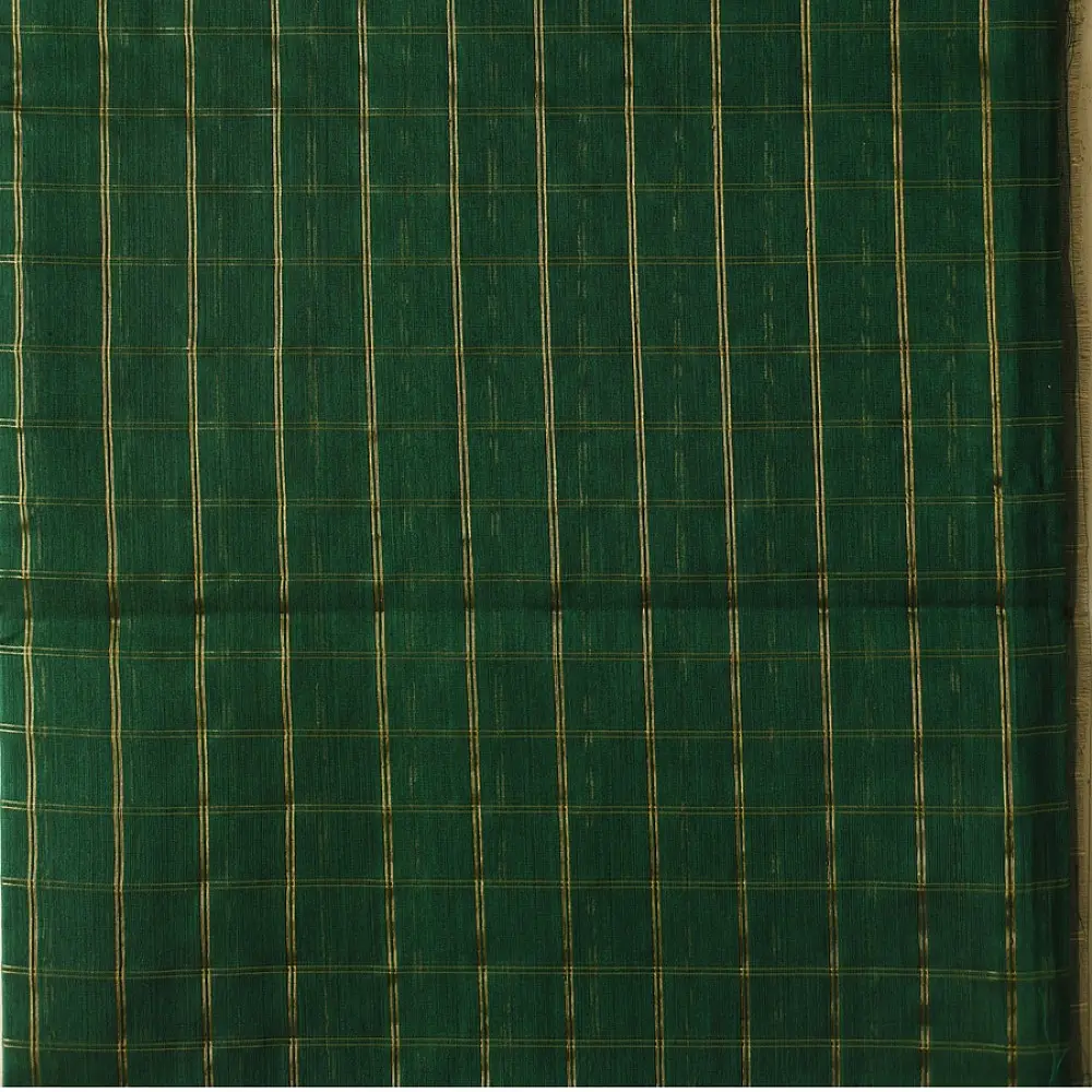 Maheshwari Top & Dupatta material | Green