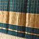 shop Maheshwari Zari Checks Dress Material (Top & Dupatta) - Teal Blue