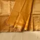 Yellow with golden zari Maheshwari Silk Saree 