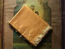 Colors of Devotion | Zari Woven Maheshwari Silk Saree ~ Yellow