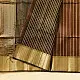 buy Handloom Maheshwari Silk Brown Saree With Black Pallu