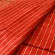Black Handloom Maheshwari Silk Red Saree With Golden Zari Stripes