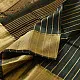 buy Handloom Maheshwari Silk Dark Green Saree ~ Zari Stripes