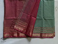 Maheshwari Silk Saree ~ Light Green