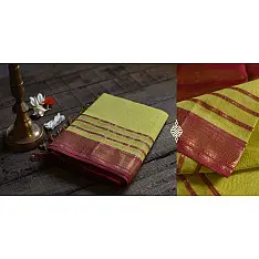 Maheshwari Silk Saree ~ 18