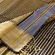 buy Handloom Maheshwari Silk - Zari Stripe in Grey Saree