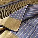buy Handloom Maheshwari Silk - Zari Stripe in Grey Saree