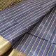 buy Handloom Maheshwari Silk - Zari Stripe in Grey Saree