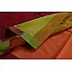 maheshwari handwoven silk orange saree 
