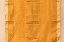 सुगंधिका - Maheshwari Zari Border stole - Yellow | C 4