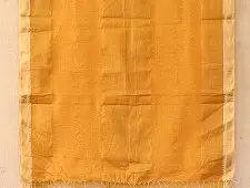 सुगंधिका - Maheshwari Zari Border stole - Yellow | C 4