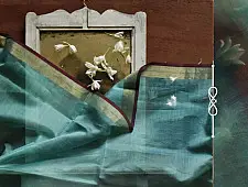 सुगंधिका - Maheshwari Zari Border Stole | G 12