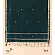 Maheshwari - Deep Green with Silver Zari Buti Stole 