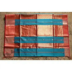 Ojovati - Maheshwari Cotton Silk Saree with heavy Zari Border | 1