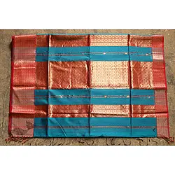 Ojovati - Maheshwari Cotton Silk Saree with heavy Zari Border | 1