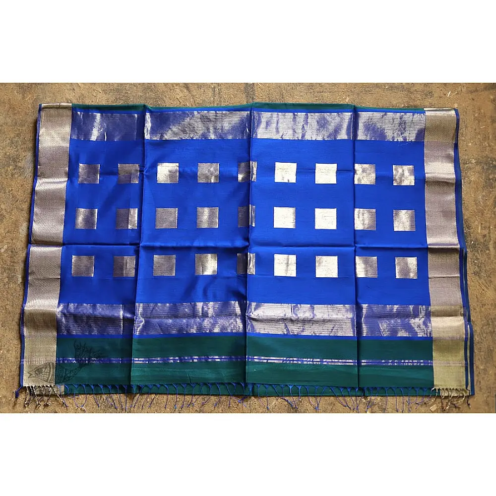 Maheshwari Saree  with Zari check design