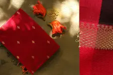 Ojovati ❢ Maheshwari ❢ Cotton Silk Saree with Zari Border ❢ 15