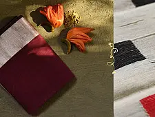 Ojovati ❢ Maheshwari ❢ Cotton Silk Saree with Zari Border ❢ 12