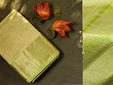 Ojovati - Maheshwari Cotton with Zari Border Saree | 6