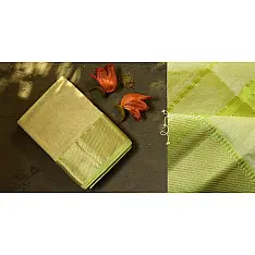 Ojovati - Maheshwari Cotton with Zari Border Saree | 6